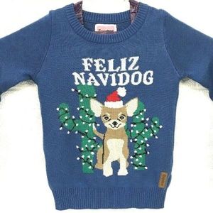 SOLD.  Tipsy Elves Feliz Navidog Christmas Sweater